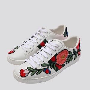 Gucci floral sneakers size 6